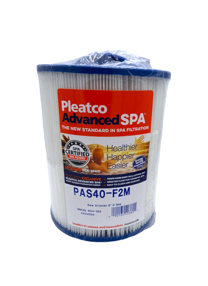 Pleatco PAS40-F2M Hot Tub Filter - Single 