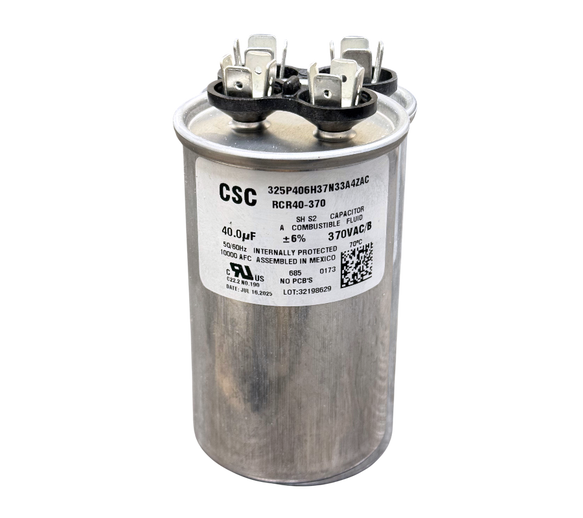 Run Capacitor 40MFD, uF40, 370 Volts