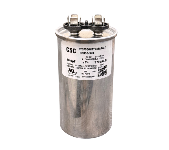 Run Capacitor 50MFD, uF50, 370 Volts