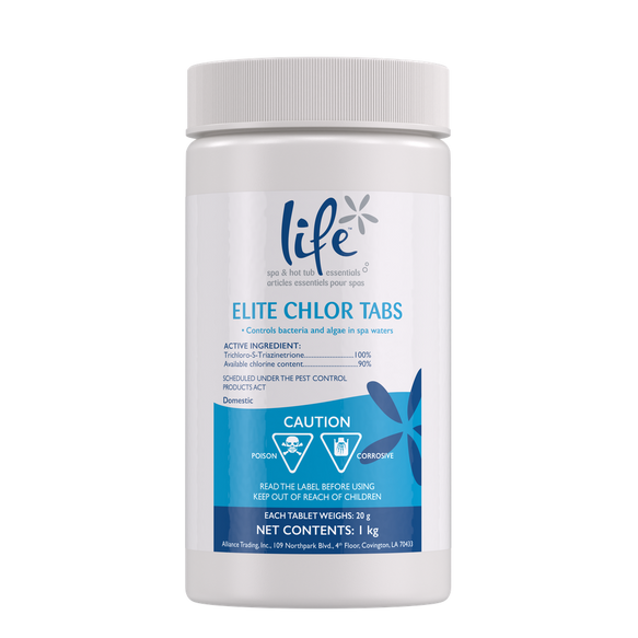 Life Spa & Hot Tub Essentials Chlorine Tablets 1KG