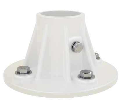 Plastic Slide Anchor, White - 5 Inch With Mounting Hardware