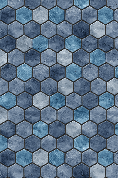 27 Ft Round Travertine Hex Overlap Aboveground Pool Liner 48 - 52" Wall