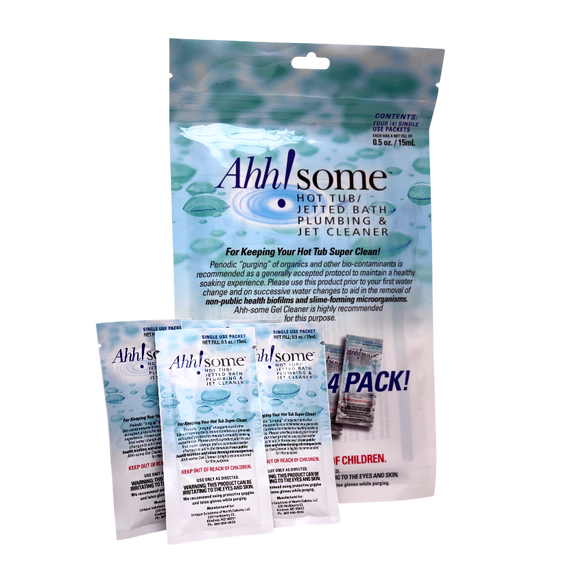 Ahh-Some Hot Tub Plumbing & Jet Cleaner - 4 Pack