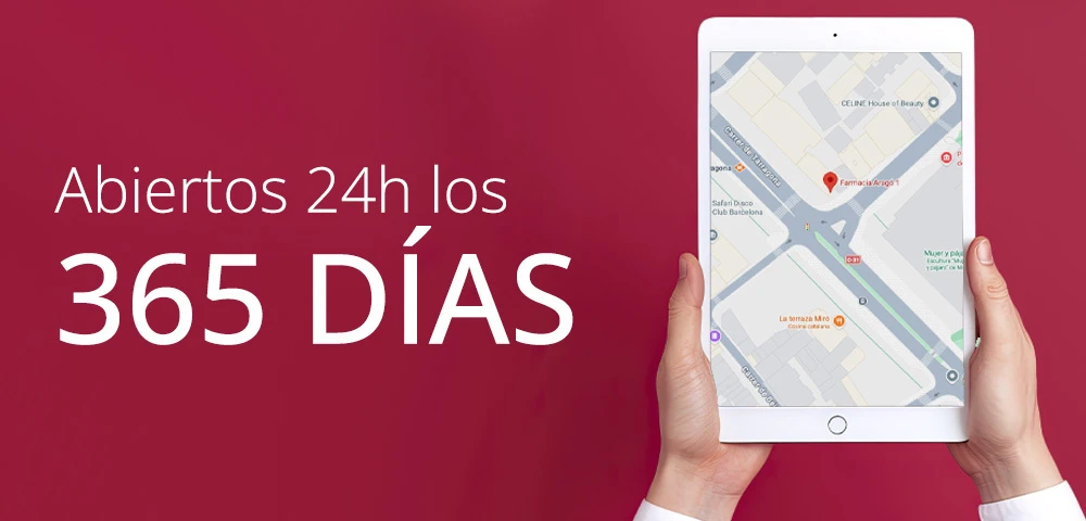 Abiertos 24 horas en Farmacia Aragó 1