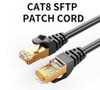 8Ware CAT8 Cable 0.5m (50cm) - Grey Color L RJ45 Ethernet Network LAN UTP Patch Cord Snagless