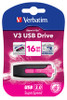 Verbatim 16GB V3 USB3.0 Pink Store'n'Go V3; Rectractable USB Storage Drive Memory Stick