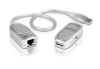 Aten Extender USB 2.0 Cat 5 Extender, extends up to 60m, supports USB speeds up to 12Mbps, Plug an Play,