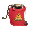 Cleanlink Heavy Duty Mop Bucket Metal Red