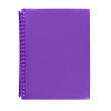 Marbig Display Book Refillable A4 Clearview 20P Transparent Purple
