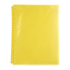 Marbig Display Book Refills A4 20P Transparent Yellow