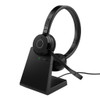 Jabra Evolve 65 TE Link390a Teams Stereo Stand Bluetooth Headset, 16-hour battery life, 30-metre wireless range, Passive Noise Cancellation BusyLight