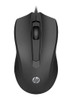 HP Wired Desktop 100 Mouse 1200dpi 3 Buttons Wired USB-A Connector Optical Red Sensor 1.2M Cable Length Black 1YR WTY