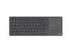 RAPOO E900T Wireless Keyboard w/ Touchpad, Up to 4 Devices Quick Switch, Ultra Slim 3.9mm, Aluminum Back, BT, 2.4Ghz. Long Batter up to 13 months,