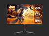 AOC 27' 260Hz 2560 × 1440 (QHD) 0.3ms, HDR400, Fast IPS, HDMI2.0 × 1 DisplayPort1.4 × 1 Adaptive Sync,  Height Adjust Gaming Monitor