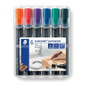 Staedtler Permanent Marker Chisel Assorted Wallet 6