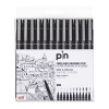 Uni Pin Fine Liner Assorted Pk12
