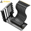Antec AT-RCVB-BK200-PCIE5 RTX50 PCI-E 5.0 Riser Cable Vertical Bracket Kit - Black, 200mm, 64GB/s, 32GT/s, supports RTX 5090/RX 9070 XT, 1Y warranty