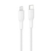 Belkin BoostCharge Pro Braided Lightning to USB-C Cable (2M) - White (CAA022fq2MWH), 3A/15W, 480Mbps,350K+ Bends,Apple, MFI-Certified,2 Years Warranty