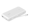 Belkin BoostCharge 20K mAh Power Bank With Integrated USB-C Cable - White (BPB024fqWH), 30W, 2xUSB-C, 1x USB-A, CEW $2,500, Apple, 2 Years Warranty