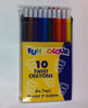 Crayons Twistable FunColour 0199671 Pack 10 Fun Assorted Colours
