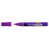 Liquid Chalk Marker Texta Wet Wipe 4.5mm Bullet Card of 1 Purple