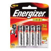 Battery Energizer Max Alkaline AA E91BP4 Card of 4