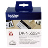 Brother DKN55224 White Non Adhesive Continuous Roll 54mm x 30.48mm