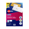 Avery Address Labels with Quick Peel?? for Laser Printers, 38.1 x 21.2 mm, 1625 Labels (959012 / L7651)