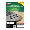Avery Silver Heavy Duty Labels for Laser Printers, 63.5 x 29.6 mm, 540 Labels (959202 / L6011)