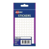 Avery White Dot Stickers, 8 mm diameter, Pack 624 Box of 10 (932001)