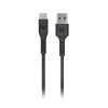 Monster 2M USB-C to USB-A Thermo Plastic Elastometer Cable Black