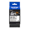 Brother HSE-251E Heat shrink tube - Black on white 21mm