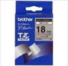Brother 18mm Black Text on Silver Matt Tape - 8 Metres