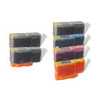 Compatible Canon PGI-525 + CLI-526 Bk / Cyan / Magenta / Yellow Value Pack