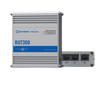 Teltonika RUT300 - Rugged industrial fast Ethernet router, 5 Ethernet ports, 2 configurable digital Inputs/Outputs, and 1 USB port.