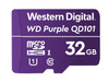 Western Digital WD Purple 32GB MicroSDXC Card 24/7 -25°C to 85°C Weather & Humidity Resistant Surveillance IP Camera DVR NVR Dash Cams Drones >16GB