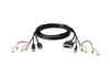 Aten KVM Cable 1.8m with HDMI, USB & Audio to DVI-D (Single Link), USB & Audio