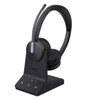 Yealink WH64 Dual Teams DECT Wireless Headset, DECT & Bluetooth Hybrid Wireless Technology, Busylight, 3-Mic Noise Cancellation, Charging Stands