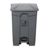 Cleanlink Rubbish Bin With Pedal Lid 45L Gry
