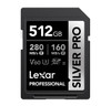 Lexar Professional SILVER PRO 512GB SDXC UHS-II Card 512GB—C10,  UHS-II(U3), V60,  Silver Pro, up to 280MB/s read, 160MB/s write