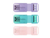 Verbatim Pop-Up 32GB USB 2.0 Triple Pack - Assorted Pastel Colours, Aqua, Pink, Purple 66760
