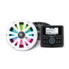 EcoXgear Marine AM/FM/Bluetooth Digital Media Radio + LED Light Controller + 6.5 inch Speakers