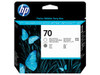 HP 70 Gloss Enhancer and Grey Printhead