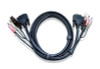 Aten KVM Cable 1.8m with DVI-D (Single Link) USB & Audio to DVI-D (Single Link), USB & Audio