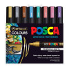 Posca PC-5M Medium Bullet Metalc Pack 8