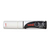 Uni Chalk Marker Chisel White