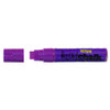 Liquid Chalk Marker Texta Dry Wipe 15mm Jumbo Chisel Card of 1 Purple