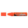 Liquid Chalk Marker Texta Wet Wipe 15mm Jumbo Chisel Card of 1 Orange