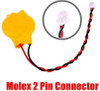 Internal CMOS Battery CR2032 Molex 2 pin