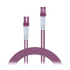 Lindy 15m Fibre Optic Cable LC-LC 50/125um OM4 - Pink